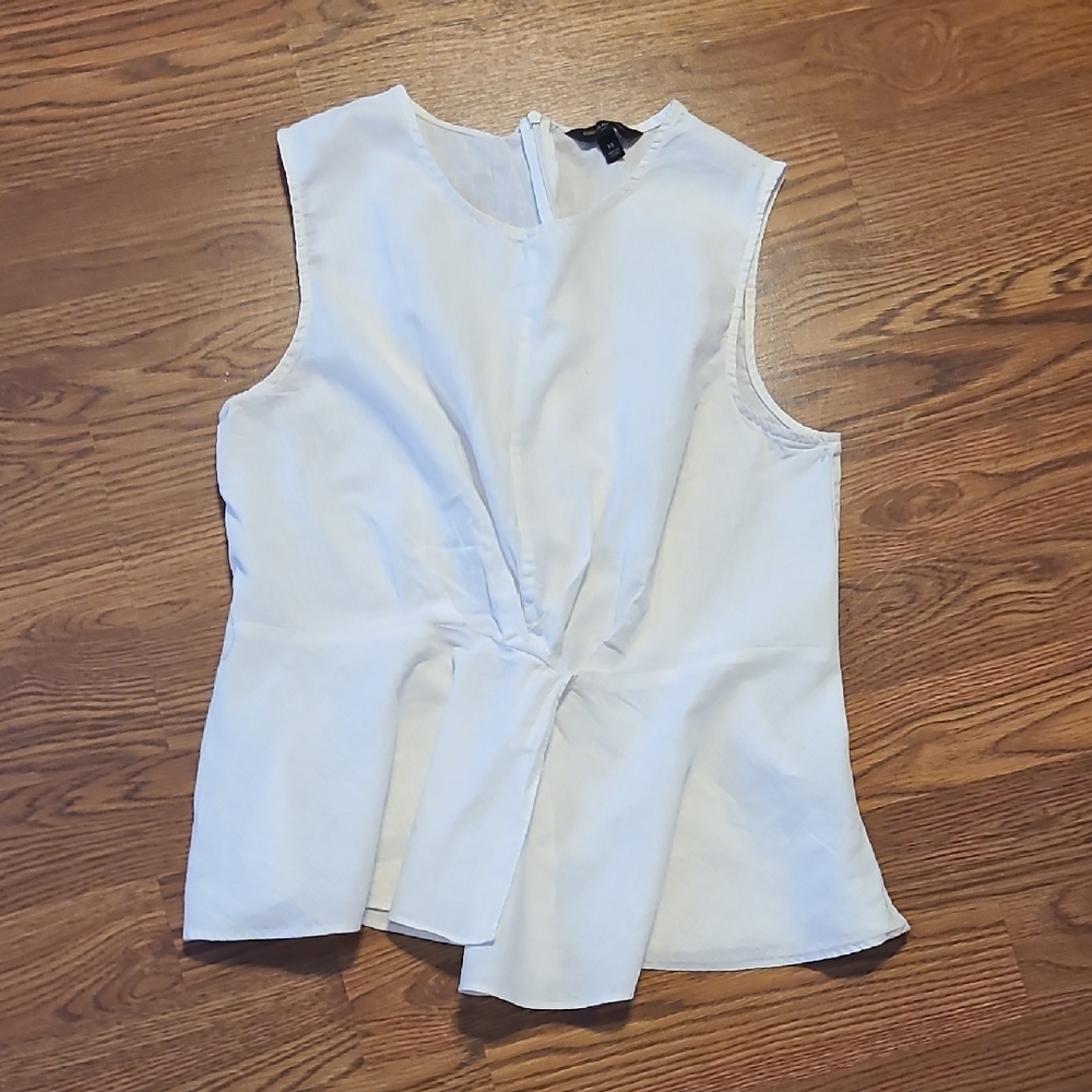 Banana Republic White Sleeveless Blouse